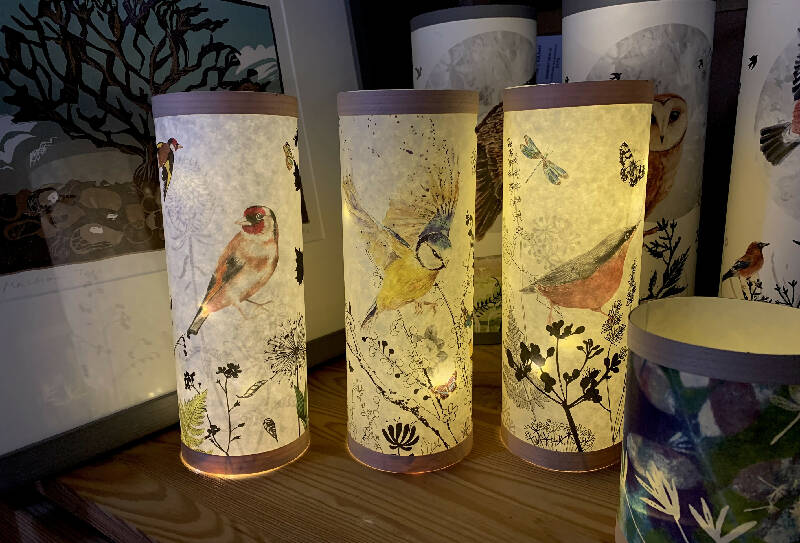 Bluetit Paper Lantern Shade