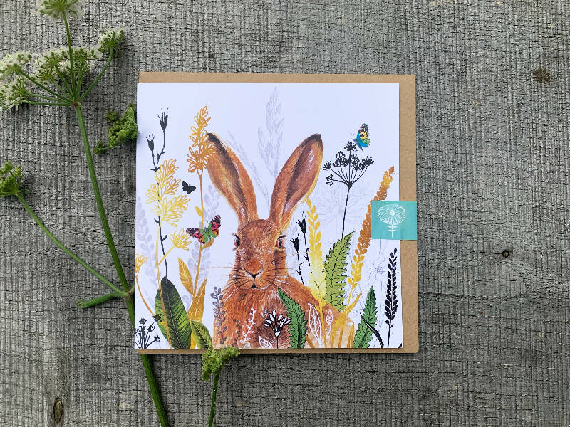 Hare Art Card